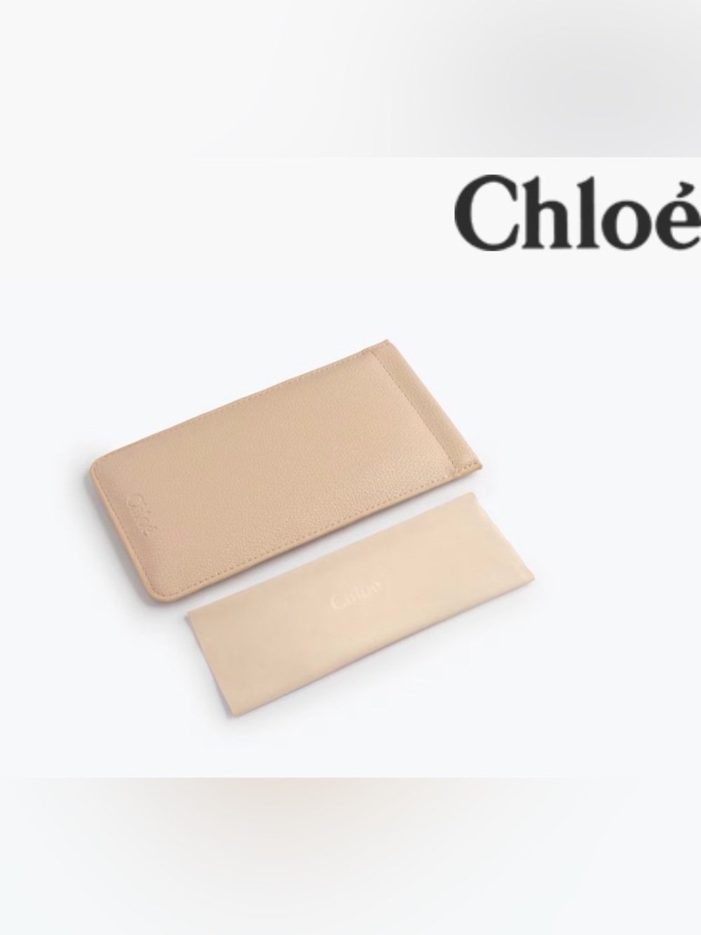 Brand New Pebbled Leather Chloe Sunglass Pouch Case